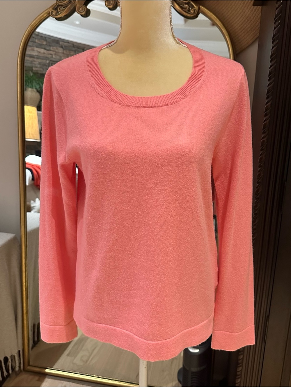 J. Crew Bubblegum Pink Teddie Crewneck Sweater